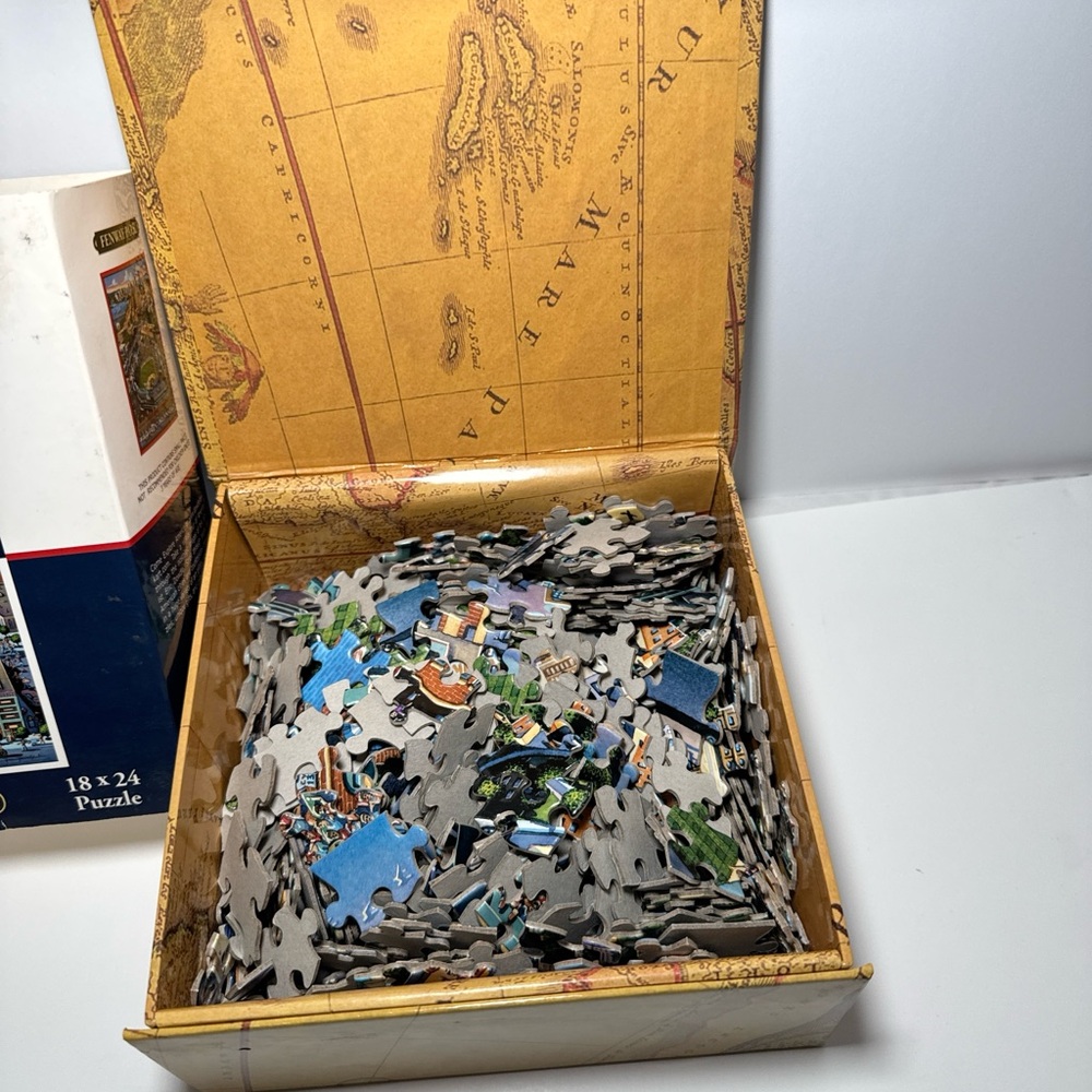 Dowdle Folk Art Fenway Park 500 Piece Puzzle 18 x 24 Complete - Picture 5 of 5